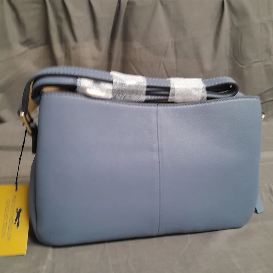 PAUL COSTELLOE KIWI BLUEFIN FAUX LEATHER BAG 