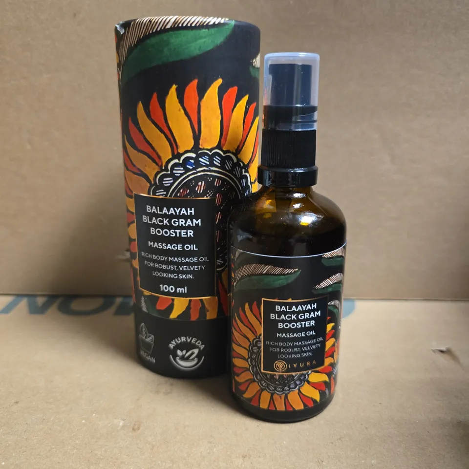 BALAAYAH BLACK GRAM BOOSTER MASSAGE OIL – 100 ML BOTTLE WITH BRANDED BOX