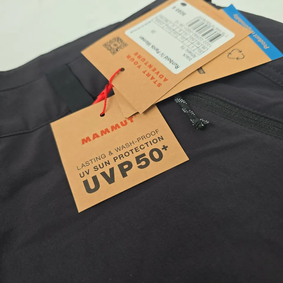 MAMMUT RUNBOLD IV PANTS WOMEN – UK 12 (EU 38) BLACK