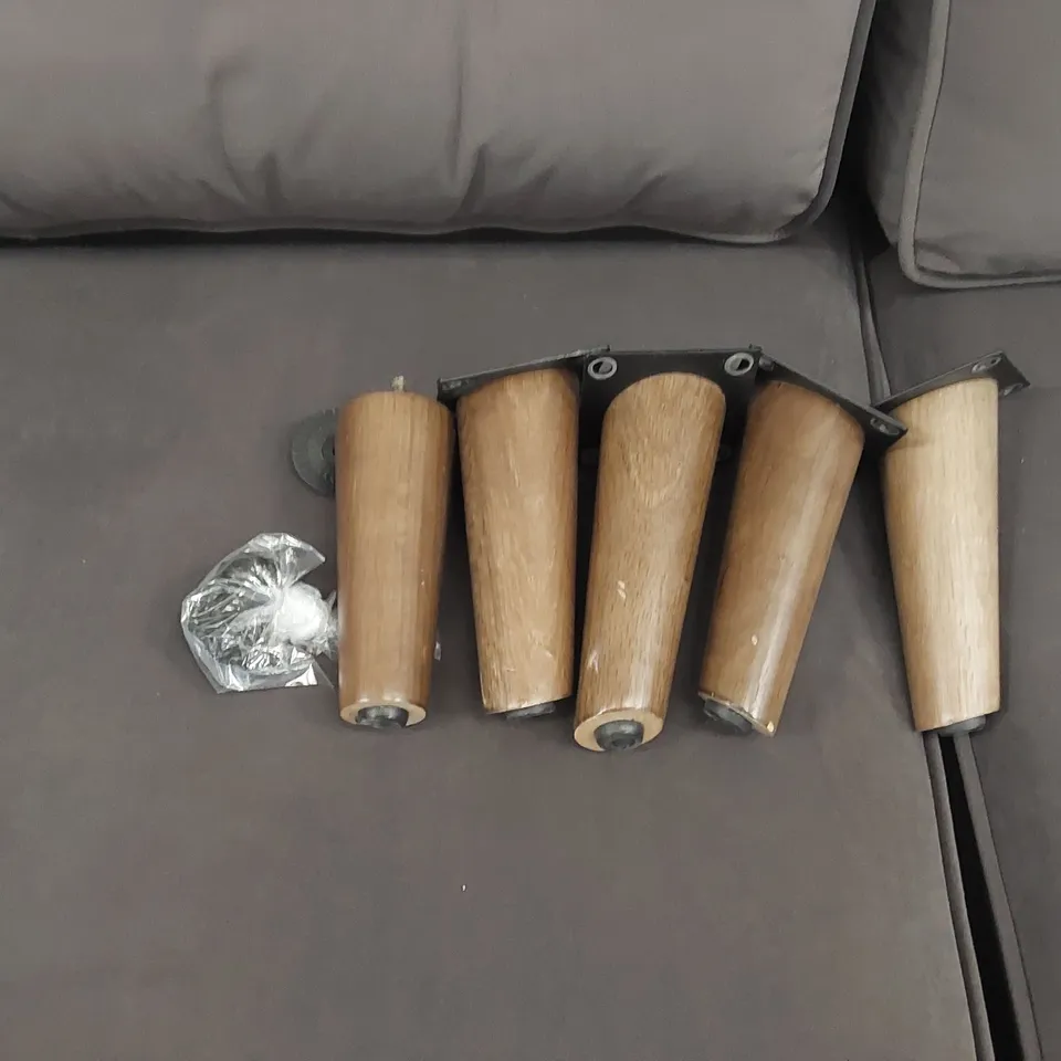 ZURICH 3 SEATER FABRIC SOFA - ELEPHANT GREY