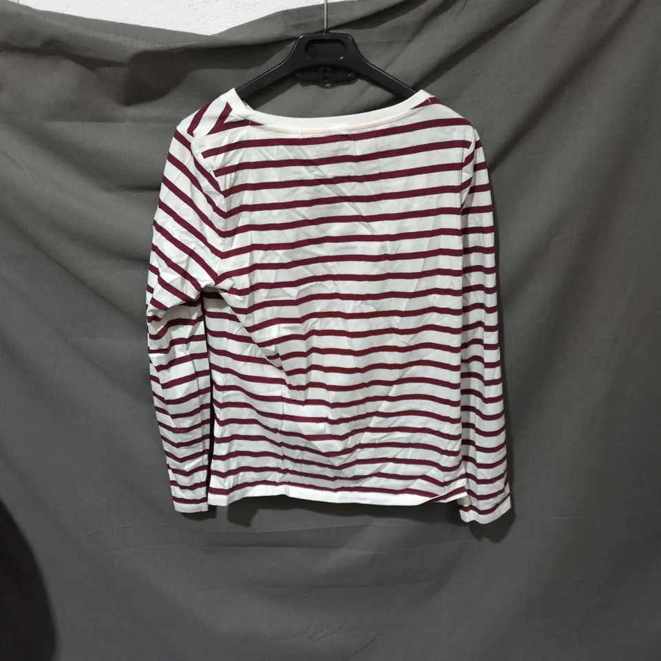 BODEN STRIPED LONG-SLEEVE TOP – UK 12