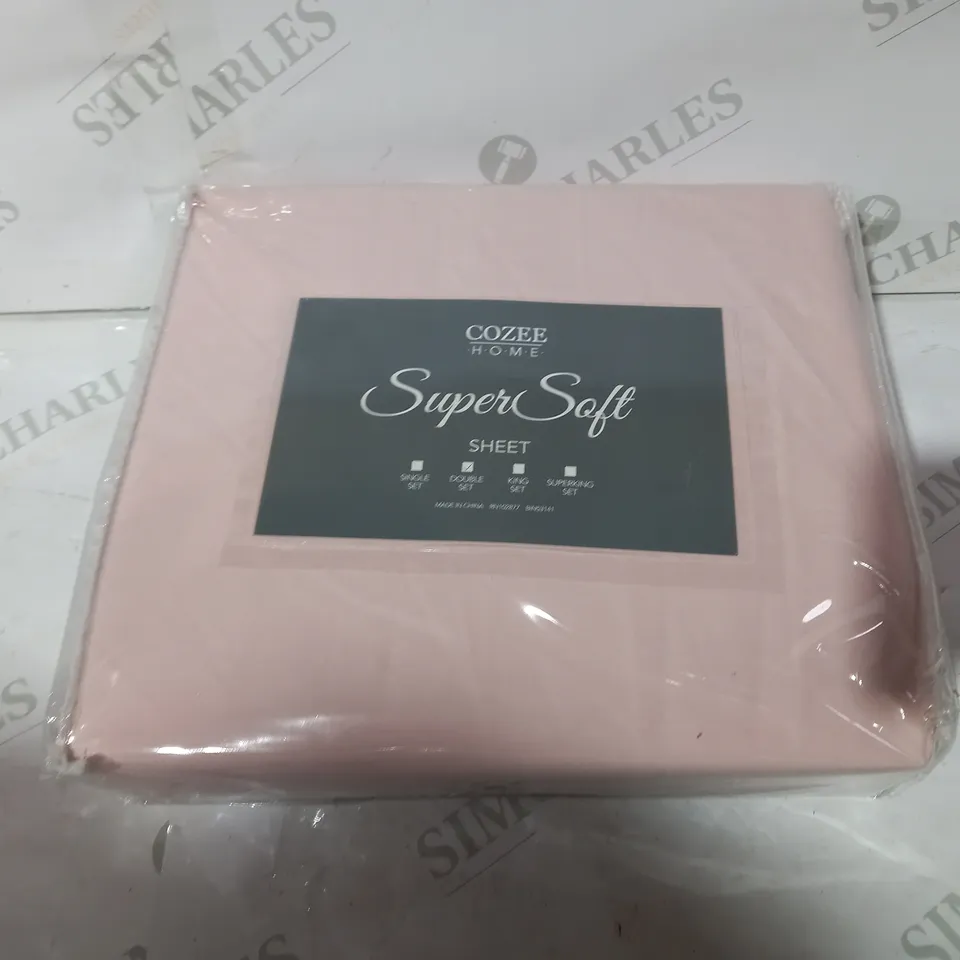 SUPERSOFT BY COZEE HOME DEEP POCKET FITTED SHEET - DOUBLE