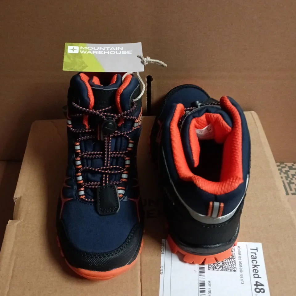 MOUNTAIN WAREHOUSE SOFTSHELL KIDS WATERPROOF HIKING BOOTS – PETROL, UK 10 (EU 28)