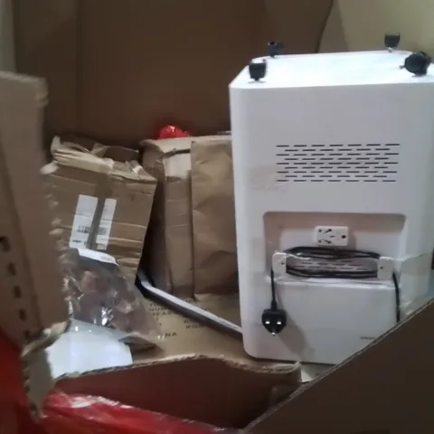 PALLET OF ASSORTED HOUSEHOLD GOODS AND PRODUCTS TO INCLUDE;PAPER SHREDDER,DESK MAT