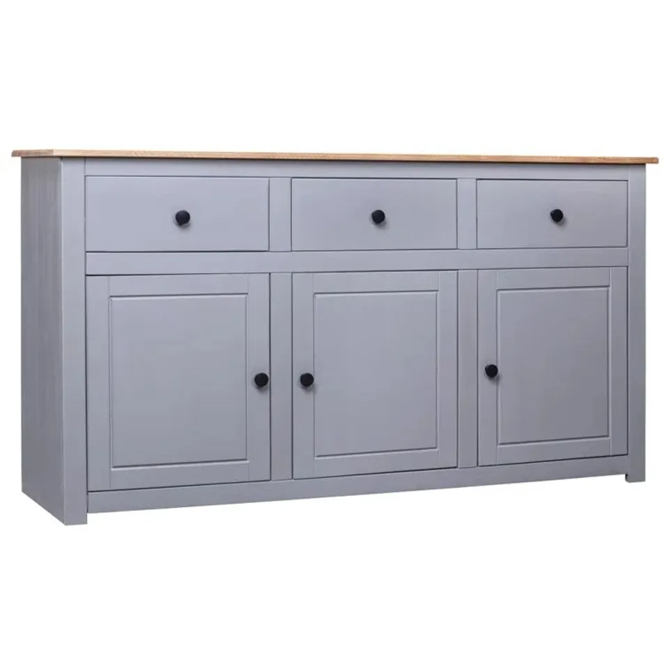 BOXED MARRERRO 135CM WIDE 3 DRAWER SOLID WOOD SIDEBOARD