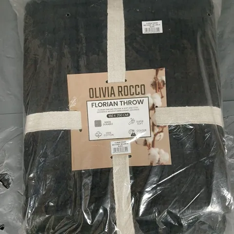 SEALED OLIVIA ROCCO FLORIAN THROW - 180X250CM