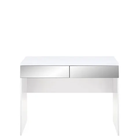 BOXED GRADE 1 PRAGUE MIRRORED DRESSING TABLE WHITE (1 BOX) / COLLECTION ONLY