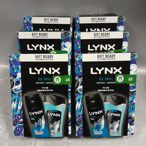 6 LYNX ICE CHILL THE SIDEICK GIFT SETS 