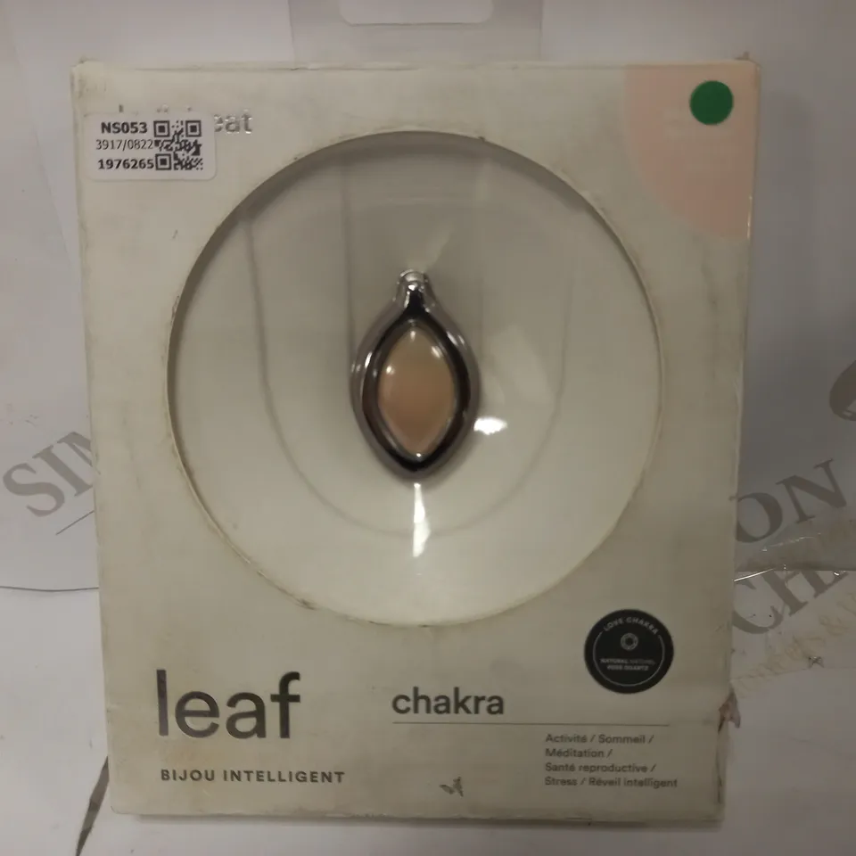 LEAF CHAKRA HEALTH TRACKER/SMART JEWELRY, LOVE