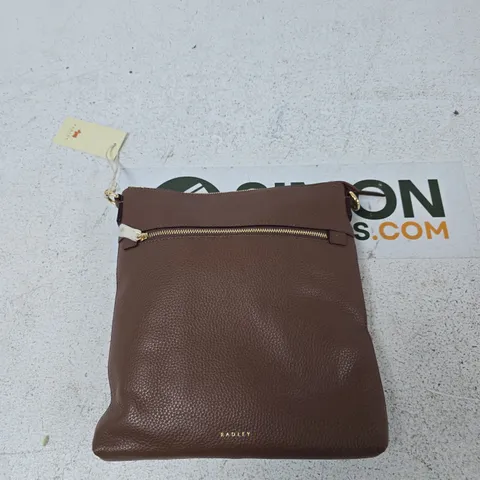RADLEY LONDON BROWN PEBBLE LEATHER CROSSBODY BAG