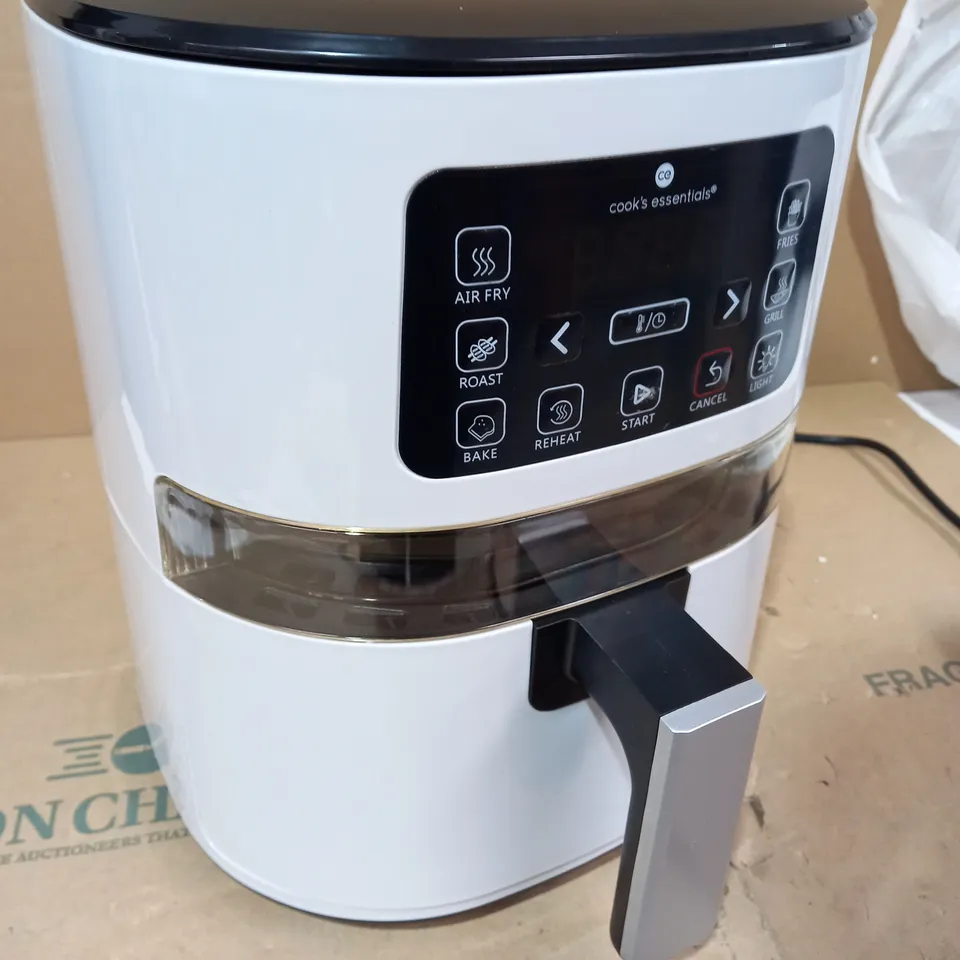 COOK'S ESSENTIALS 4.0L AIR FRYER WITH DIGITAL TOUCHSCREEN & VIEWING SCREEN - COOL GREY