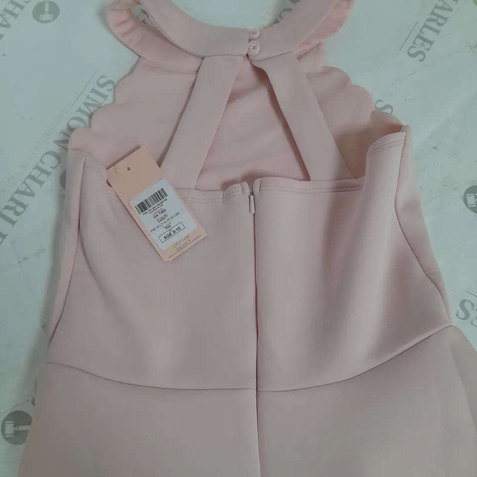 LIPSY GIRL PINK HALTER NECK DRESS IN PINK - 9/10 YRS