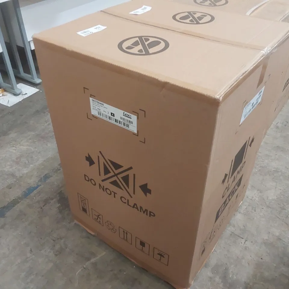 BOXED LEC MEDICAL 600MM WIDE FRIDGE CABINET WITH SOLID DOOR