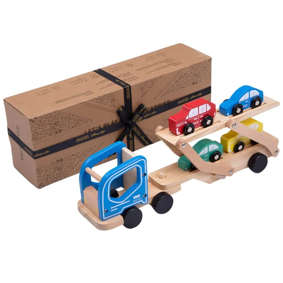 LET'S PLAY WOODEN PUSH & PLAY VEHICLE CARRIER 96111