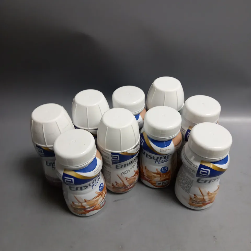LOT OF APPROX 9 ENSURE PLUS FOOD SUPPLEMENT DRINKS. VARIOUS FLAVOURS 