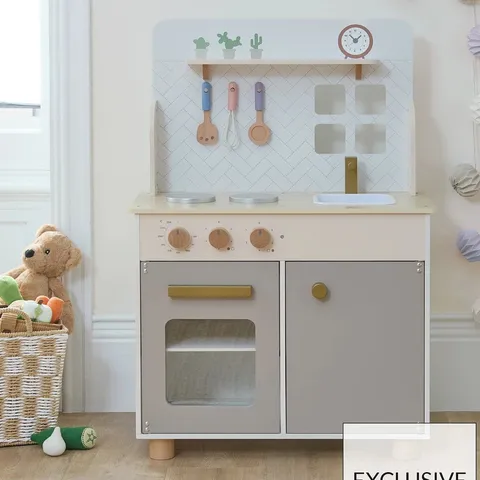 ACORN FLOORSTANDING WOODEN PLAY KITCHEN - STONE