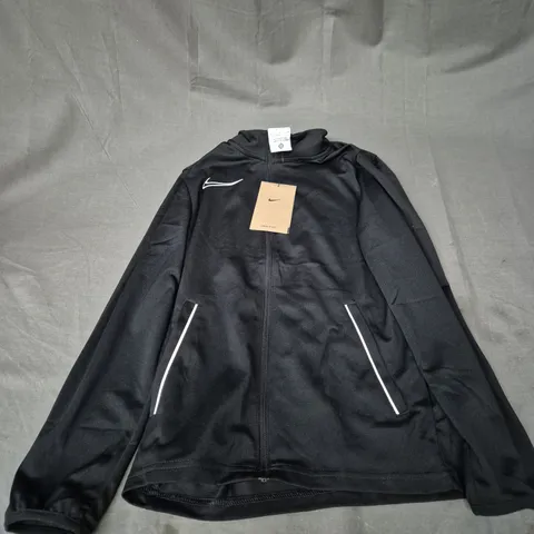 NIKE DRI-FIT KIDS TRACK TOP IN BLACK SIZE M