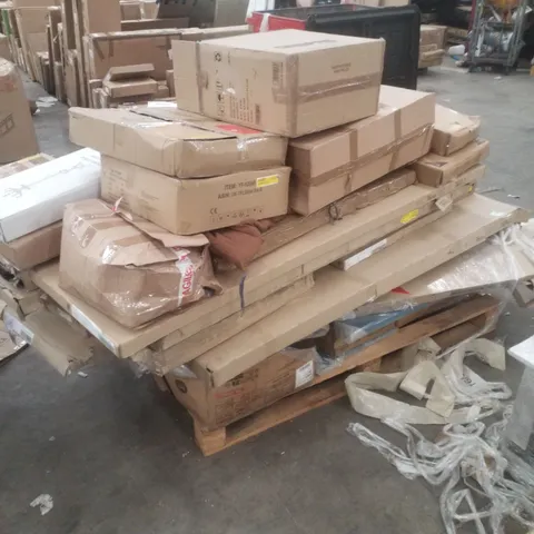 PALLET CONTAINING ASSORTED INCOMPLETE FLATPACK FURNITURE PARTS