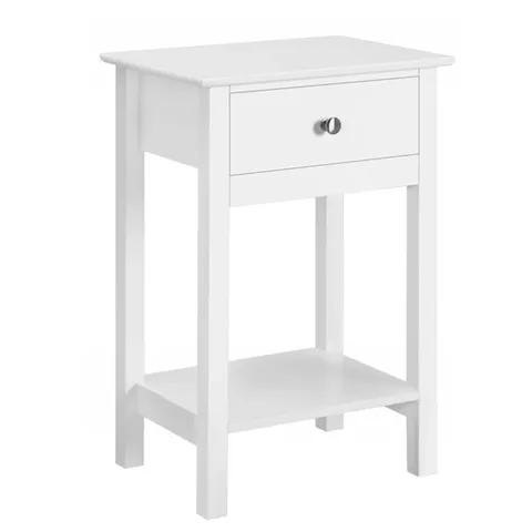 BOXED BEDSIDE END TABLE STORAGE CABINET NIGHT STAND WITH DRAWER