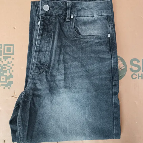 BOOHOO MAN JEANS IN RUSTIC BLACK SIZE 34