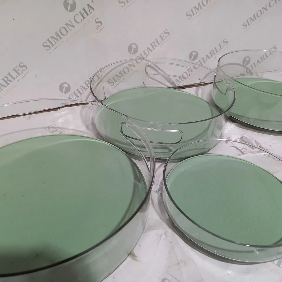 COOK ESSENTIALS SET OF 4 SPINNING PLATES