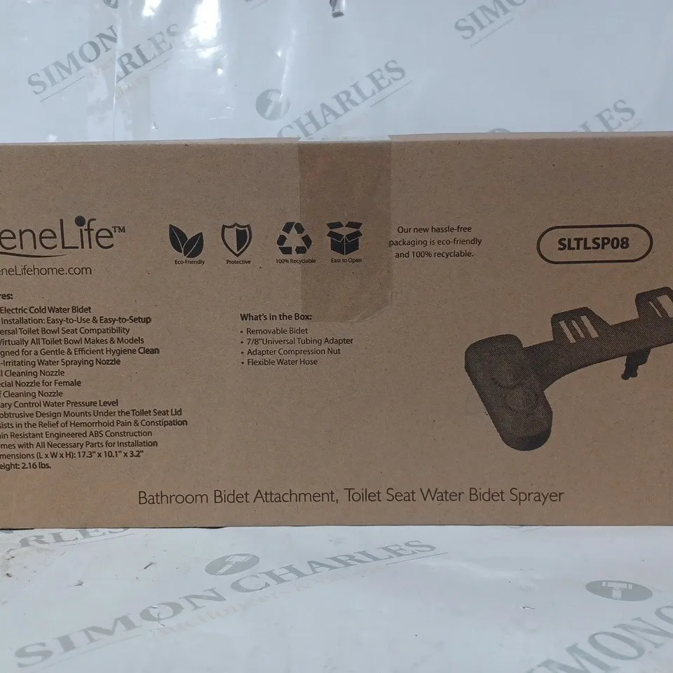 BOXED SERENELIFE BATHROOM BIDET ATTACHMENT