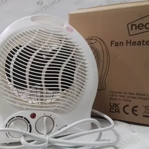 BOXED NEO FAN HEATER IN WHITE
