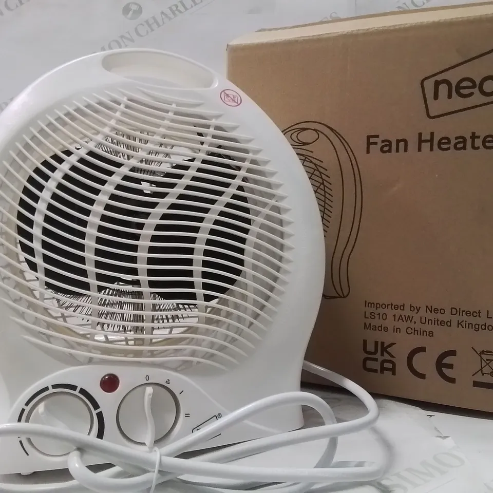BOXED NEO FAN HEATER IN WHITE