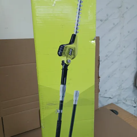 BOXED RYOBI POLE HEDGE TRIMMER - COLLECTION ONLY 