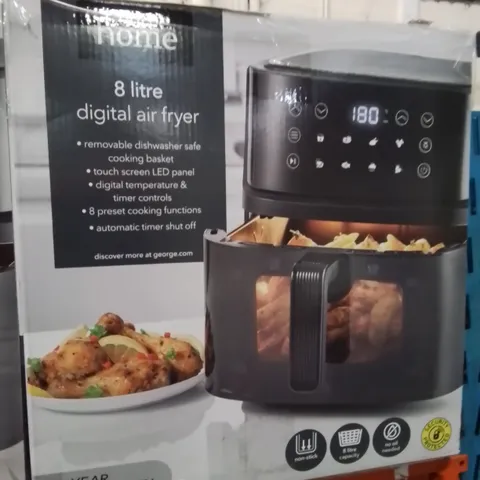 BOXED 8L DIGITAL AIR FRYER -BLACK-