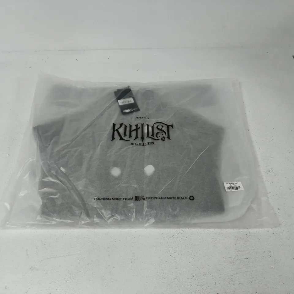 LOT OF 7 BRAND NEW KILLSTAR FALLING NIGHT COATS IN BLACK - ALL SIZE S