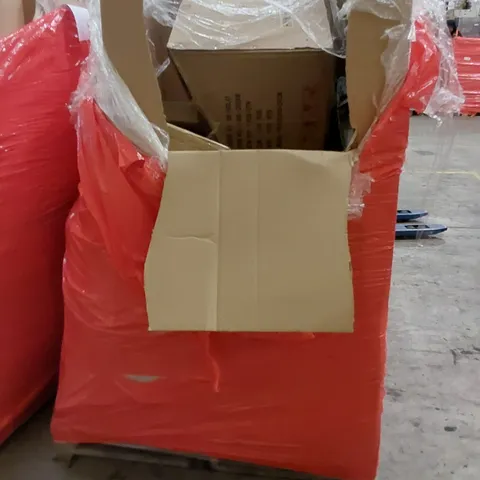 PALLET CONTAINING ASSORTED HOUSEHOLD PRODUCTS. INCLUDES BAR STOOL, TOILET SEAT, CLOTHES RACK, ASSORTED BOXED FURNITURE ETC