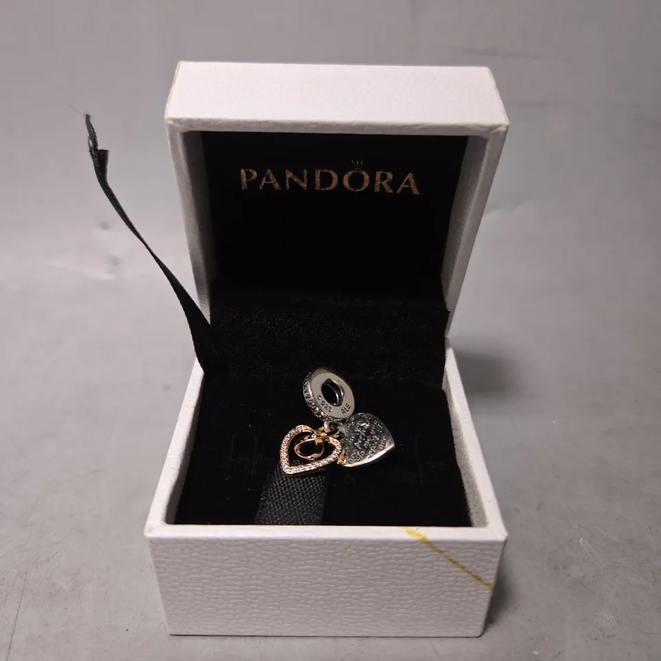 BOXED PANDORA ROSE GOLD DANGLE CHARM 
