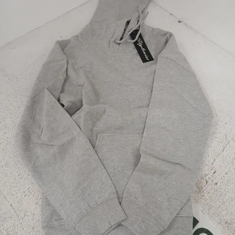 STYLEWISE - PLAIN HOODIE β GREY β UK SIZE S