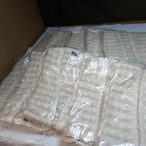 APPROX. 10 BEIGE CARDIGANS SIZE NOT SPECIFIED