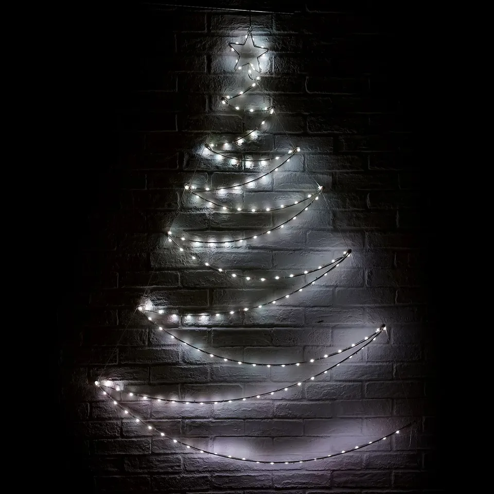 BOXED SANTA'S BEST INDOOR/OUTDOOR RAINBOW SPIRAL 4FT LIGHTUP TREE