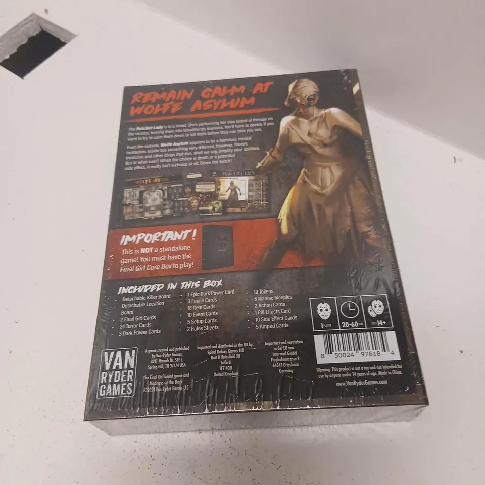 FINAL GIRL BOARD GAME – BOXED, SHRINK-WRAPPED (VAN RYDER GAMES)