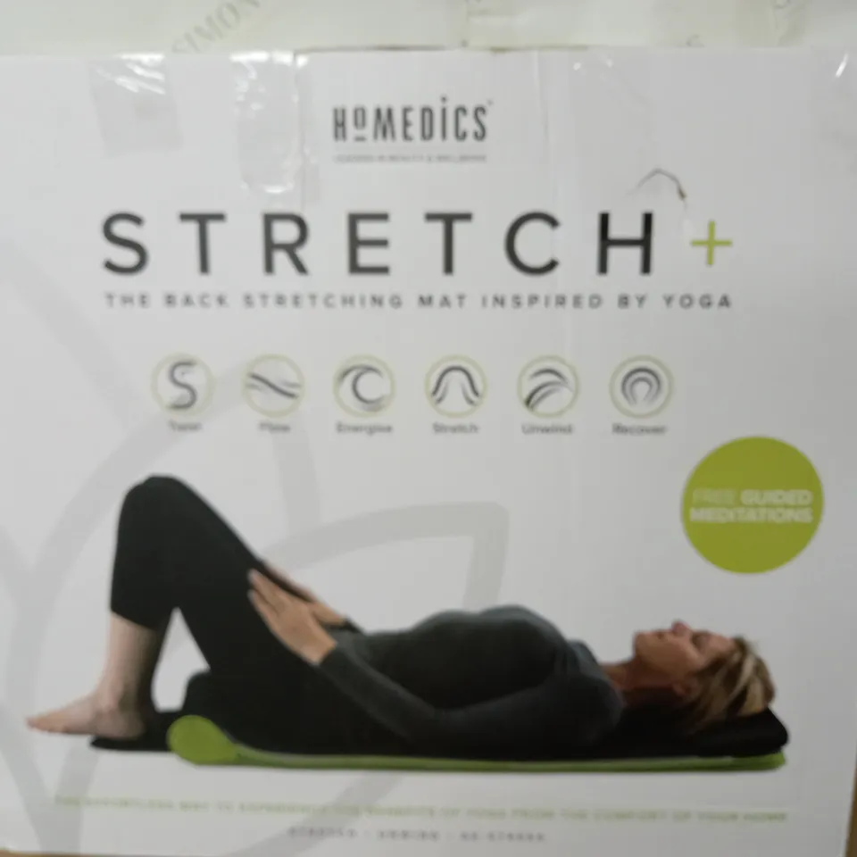 LOT OF 2 BOXED HOMEDICS STRETCH + BACK STRETCHING MAT