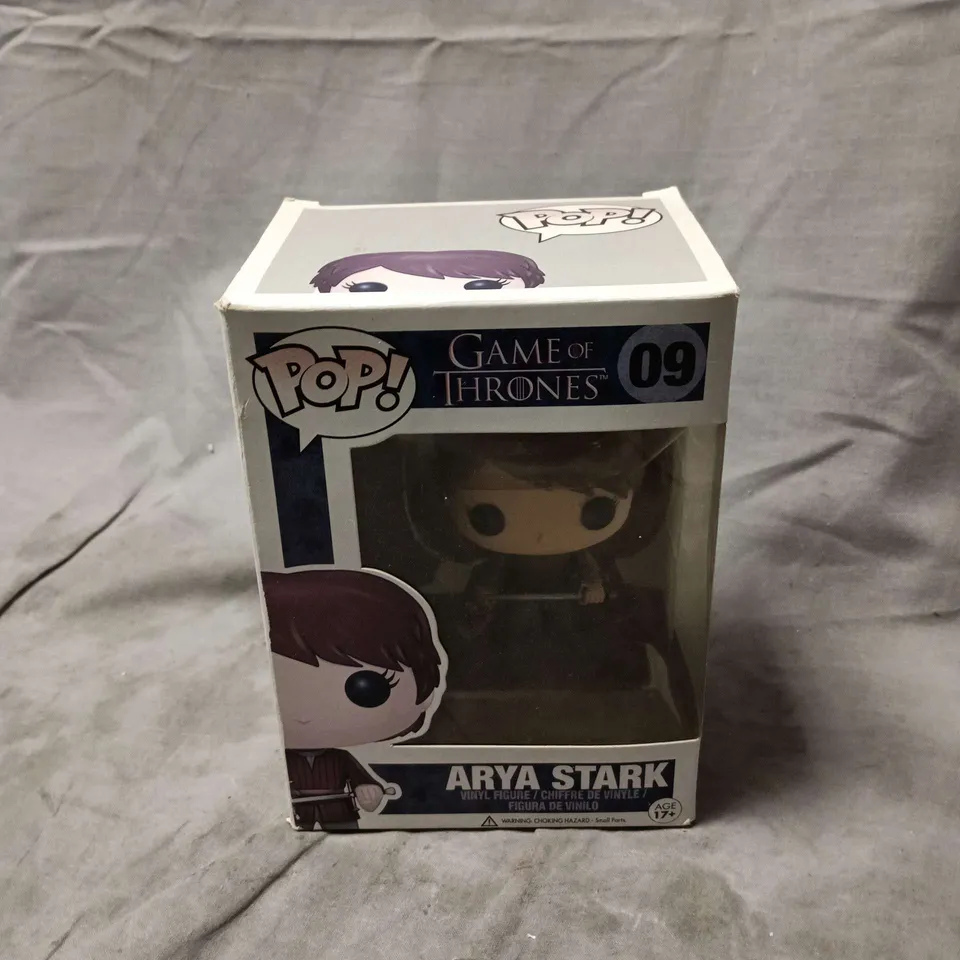 BOXED FUNKO POP GAME OF THRONES 09 ARYA STARK VINYL FIGURE 
