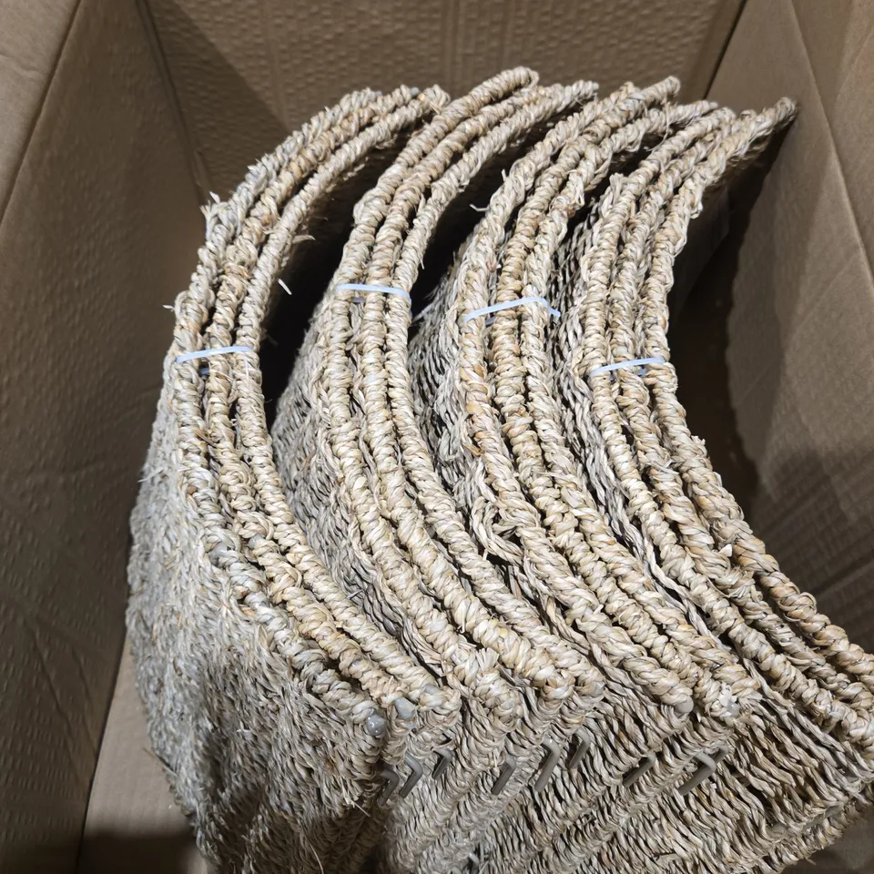 APPROXIMATELY 100 NATURAL WICKER TREE COLLARS - COLLECTION ONLY
