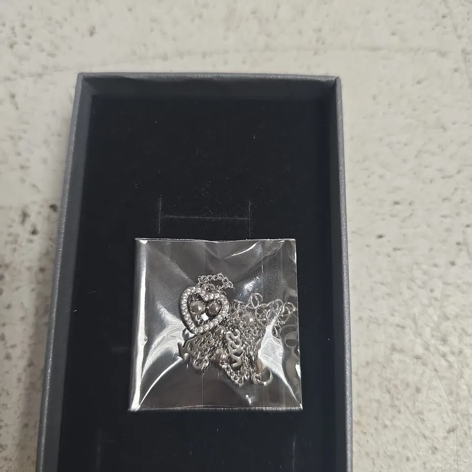 SPARKLY GIFTS SILVER-TONE HEART PENDANT NECKLACES AND EARRINGS – PRESENTATION BOX