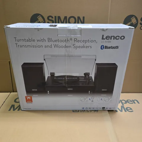 BOXED LENCO BLUETOOTH TURNTABLE WITH SPEAKERS