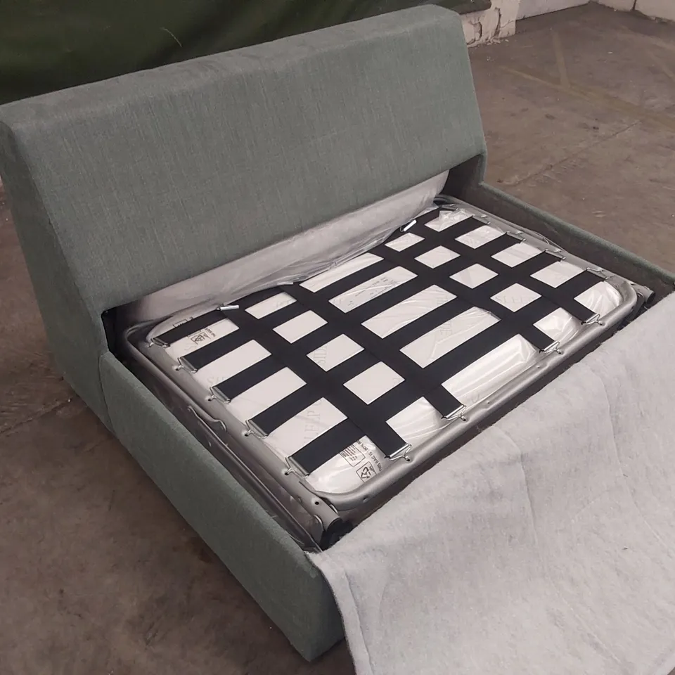 QUALITY DESIGNER FABRIC SOFA BED/SECTION - TURQUOISE FABRIC