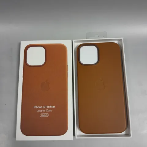 BOXED APPLE IPHONE 12 PRO MAX MAGSAFE LEATHER CASE