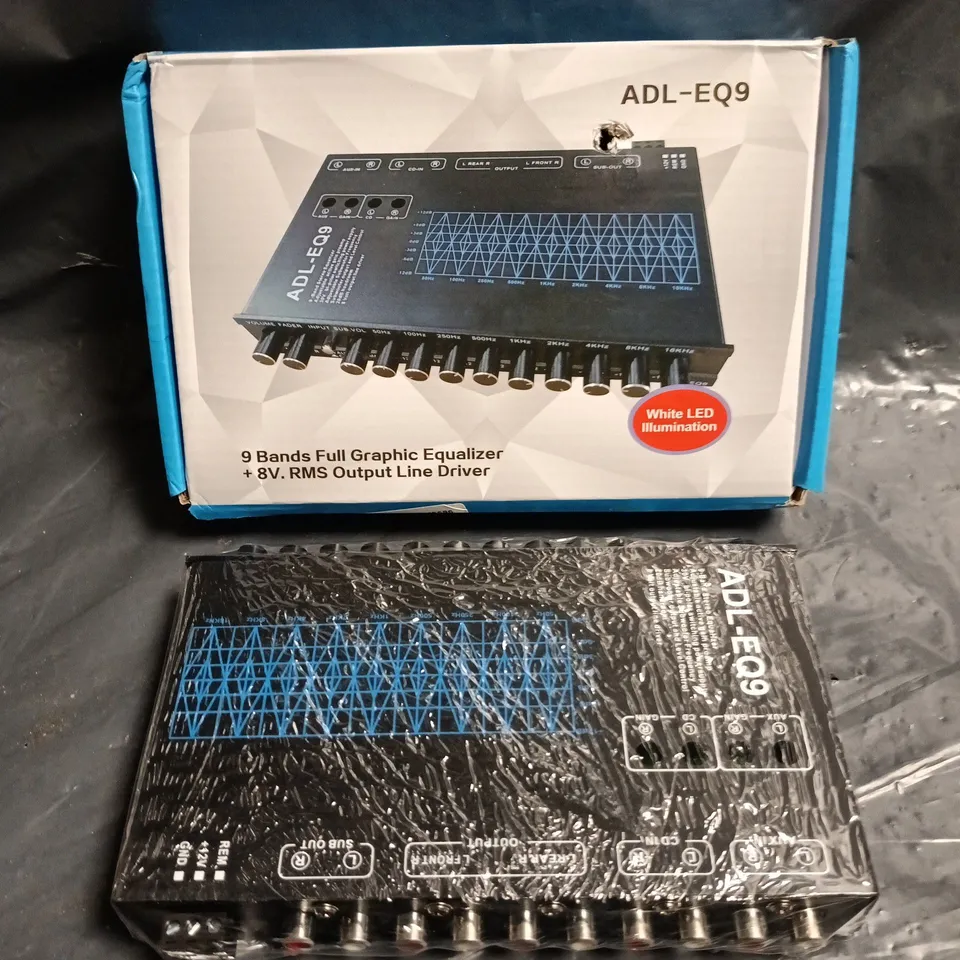 BOXED ADL-EQ9 9 BAND GRAPHIC EQUALIZER 