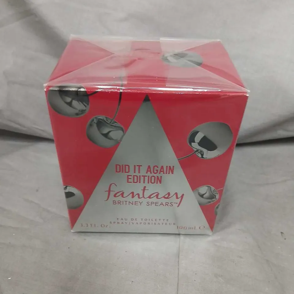 BOXED AND SEALED BRITANY SPEARS DID IT AGAIN EDITION FANTASY EAU DE TOLETTE 100ML