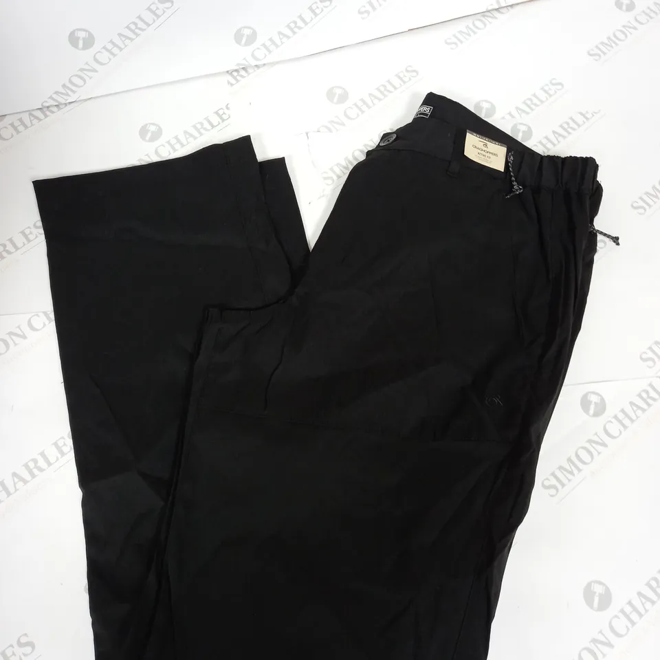 CRAGHOPPERS KIWI PRO TROUSERS - BLACK - ACTIVE FIT - L 