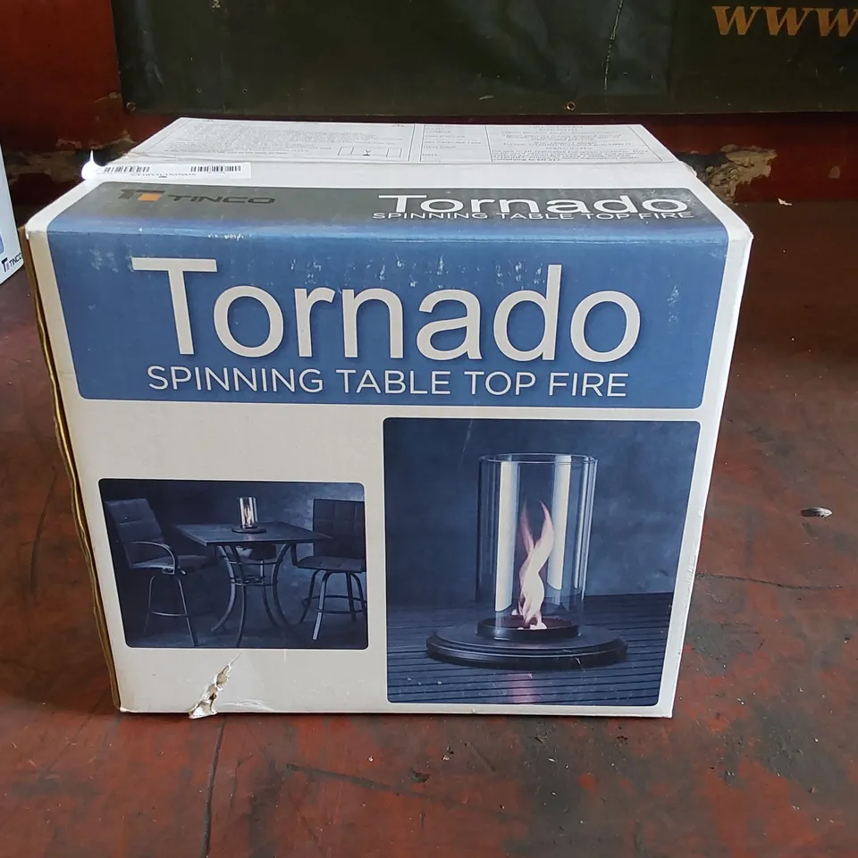 BOXED TORNADO SPINNING TABLE TOP FIRE