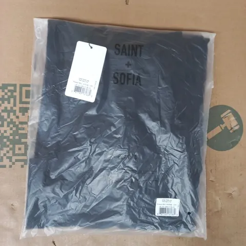 BAGGED SAINT + SOFIA KELLER WIDE LEG PANTS IN NAVY SIZE UK 10