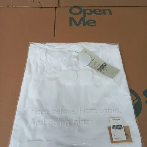 SWEATY BETTY BREATHE EASY MESH TβSHIRT β WHITE, SIZE M